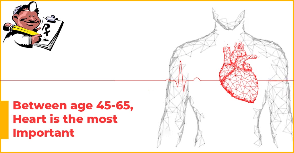 Between age 45-65, heart is most important